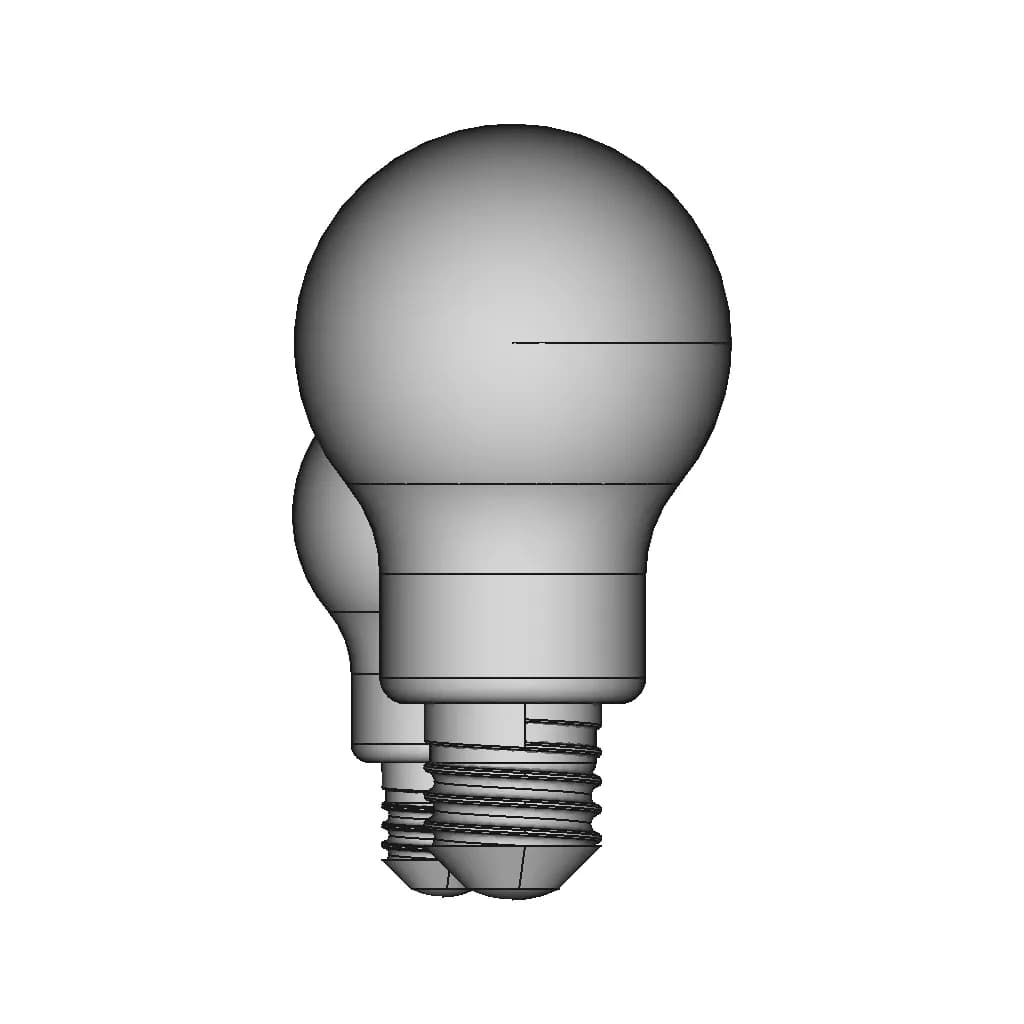 Electric Bulb 10 | CAD Model for Energy Systems_0_0_degree_snapshot