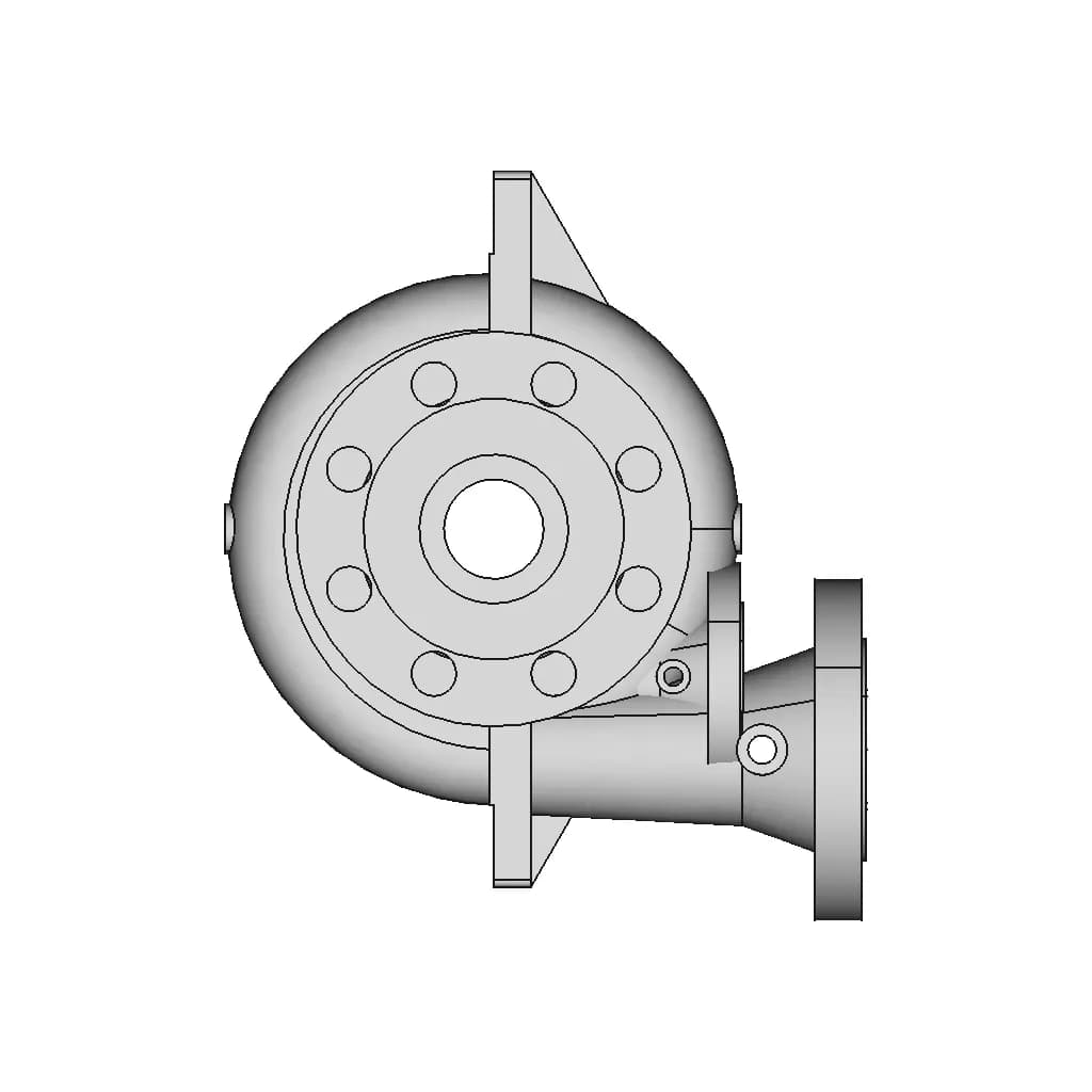 Volute Pump Casing 1 | CAD Model for Energy Systems_0_270_degree_snapshot