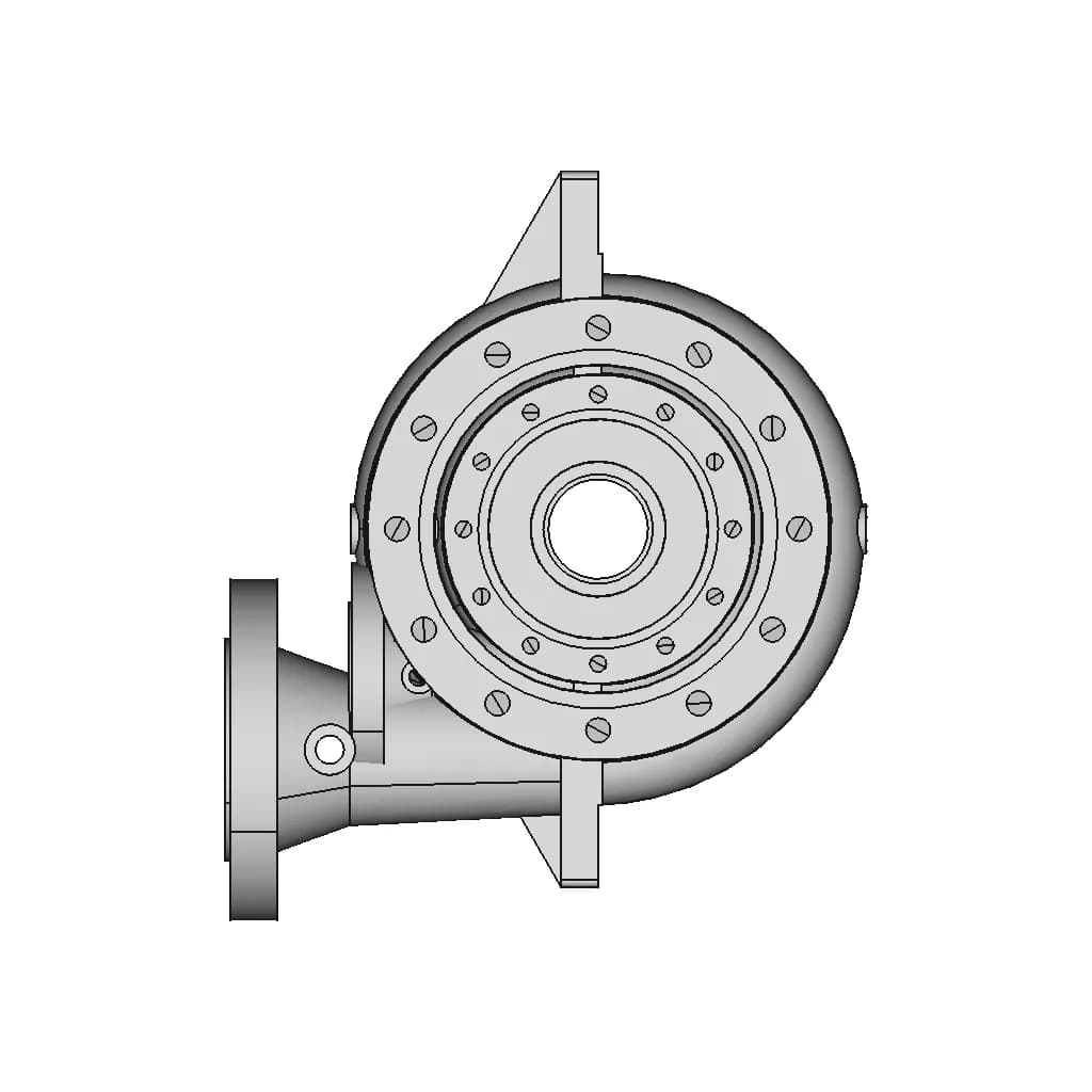 Volute Pump Casing 1 | CAD Model for Energy Systems_0_90_degree_snapshot