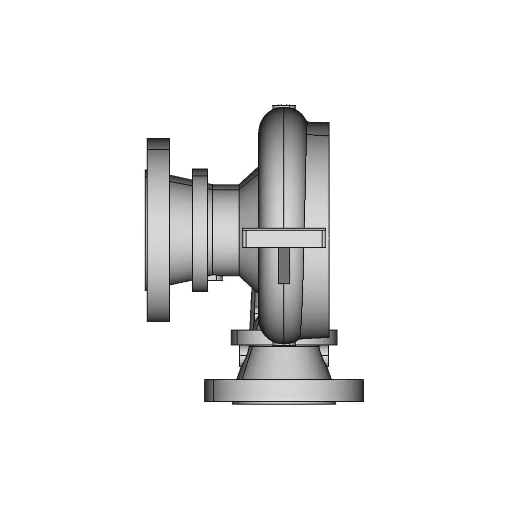 Volute Pump Casing 1 | CAD Model for Energy Systems_270_0_degree_snapshot