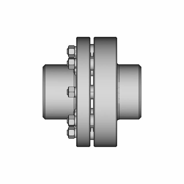 Elastic Sleeve Pin Coupling 6 | CAD Model for Energy Systems