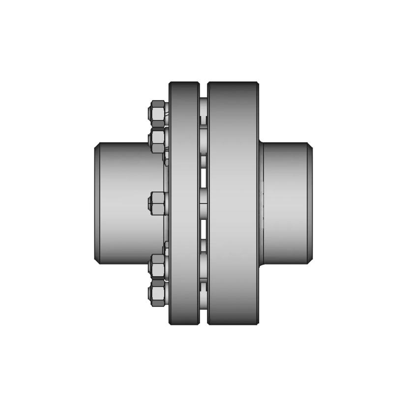 Elastic Sleeve Pin Coupling 6 | CAD Model for Energy Systems