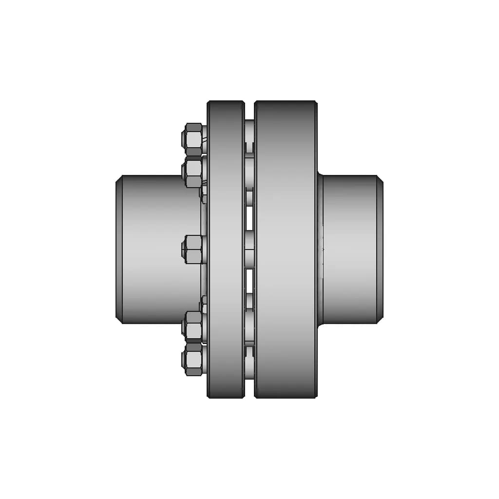 Elastic Sleeve Pin Coupling 6 | CAD Model for Energy Systems_90_0_degree_snapshot