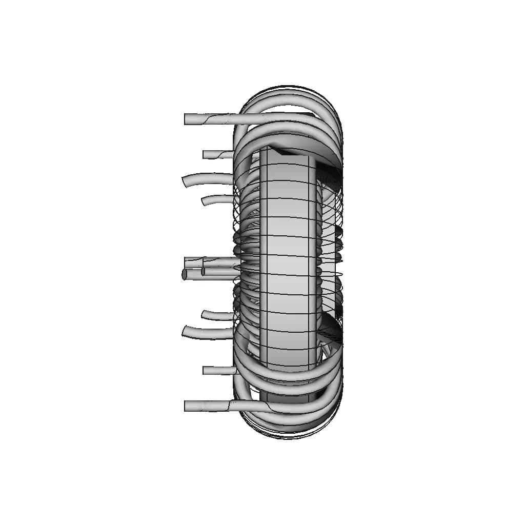 Hf 3 Phase Choke 1 | CAD Model for Energy Systems_0_270_degree_snapshot