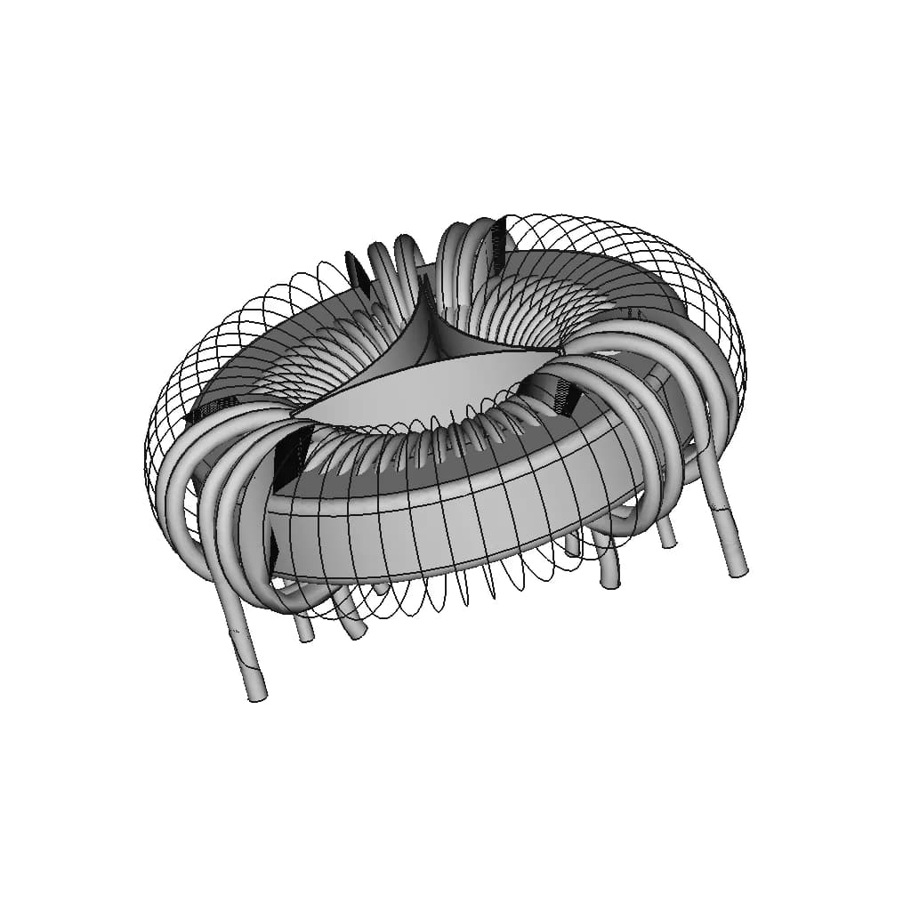 Hf 3 Phase Choke 1 | CAD Model for Energy Systems_60_30_degree_snapshot