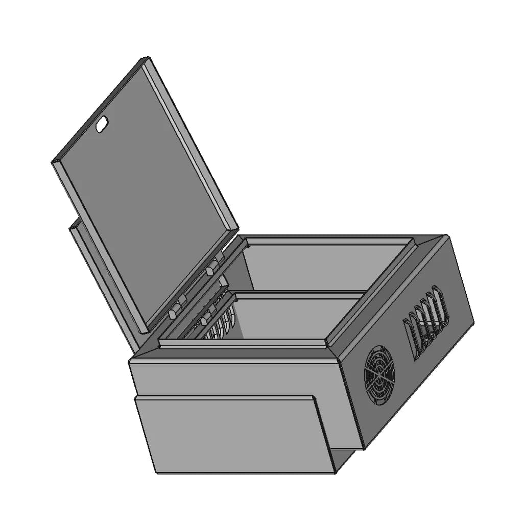 Electric Enclosure 3D 1 | CAD Model for Energy Systems_60_30_degree_snapshot