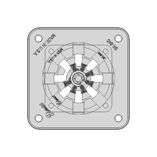 Eimac Sk 640 Socket 1 | CAD Model for Energy Systems
