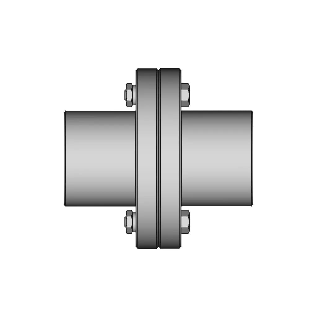 Rigid Flange Coupling 17 | CAD Model for Energy Systems_0_0_degree_snapshot