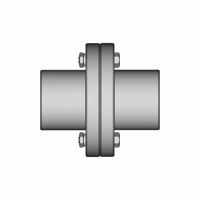 Rigid Flange Coupling 17 | CAD Model for Energy Systems
