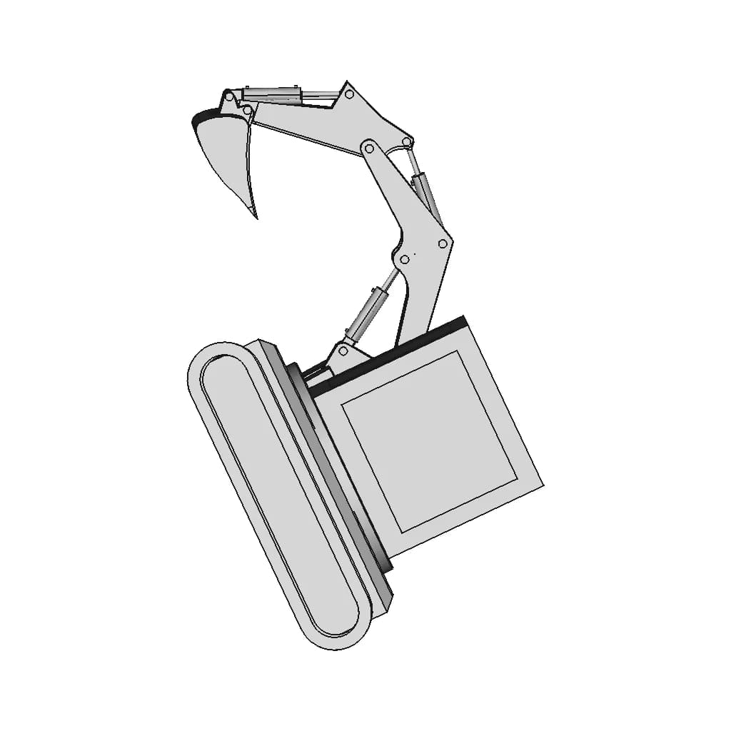 Excavator Modelled In Fusion 1 | CAD Model for Energy Systems_90_0_degree_snapshot