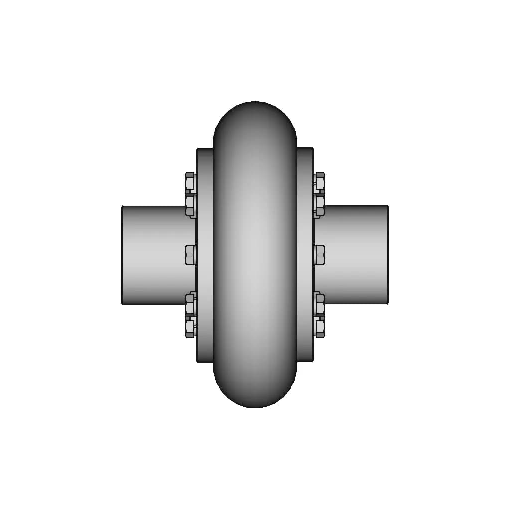 Elastic Coupling With Toroidal Shell 12 | CAD Model for Energy Systems_0_0_degree_snapshot