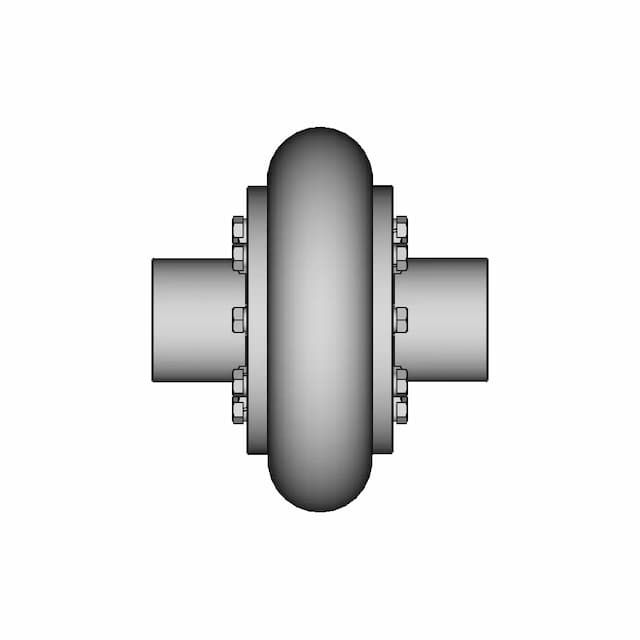 Elastic Coupling With Toroidal Shell 12 | CAD Model for Energy Systems