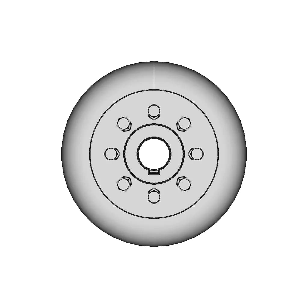Elastic Coupling With Toroidal Shell 12 | CAD Model for Energy Systems_0_270_degree_snapshot