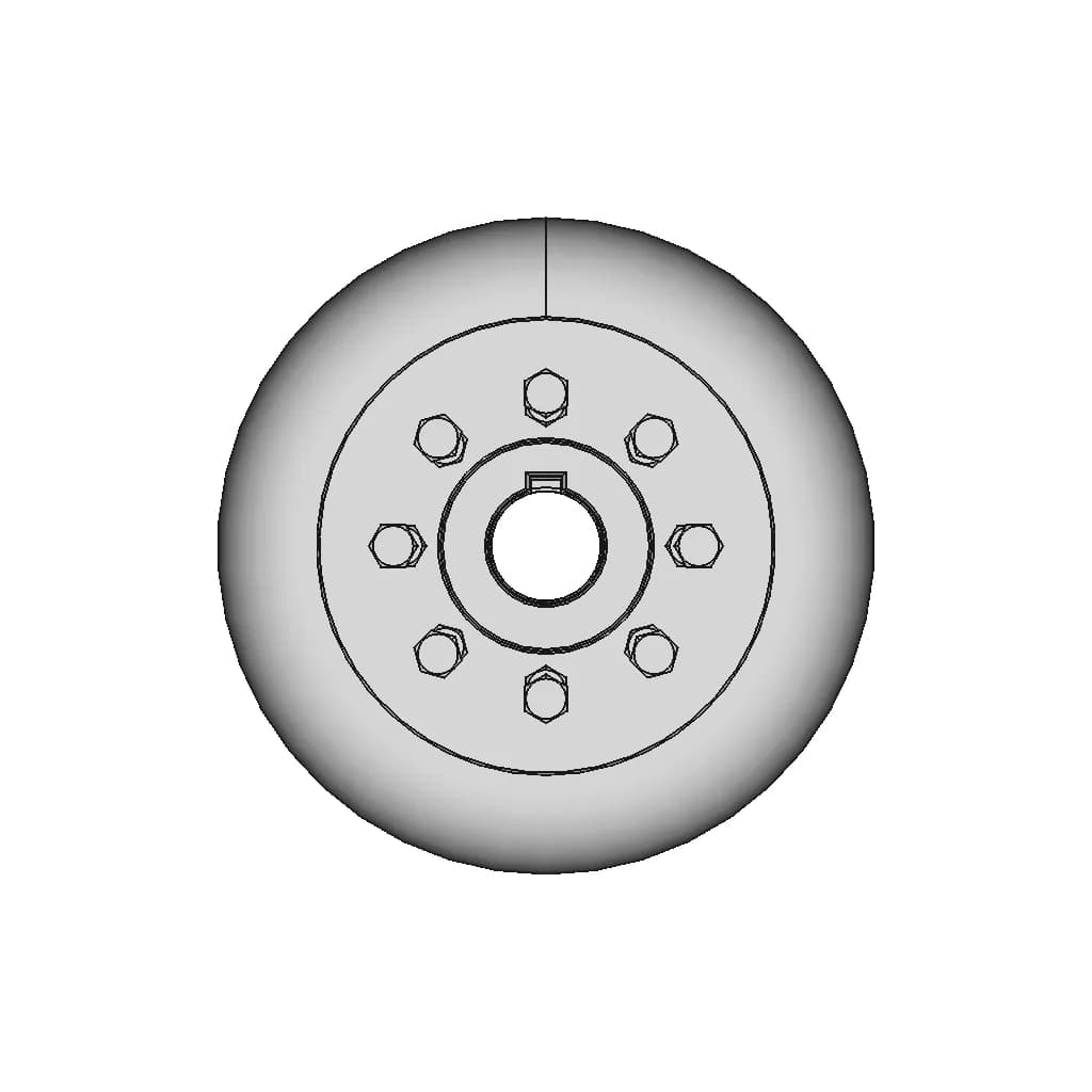 Elastic Coupling With Toroidal Shell 12 | CAD Model for Energy Systems_0_90_degree_snapshot