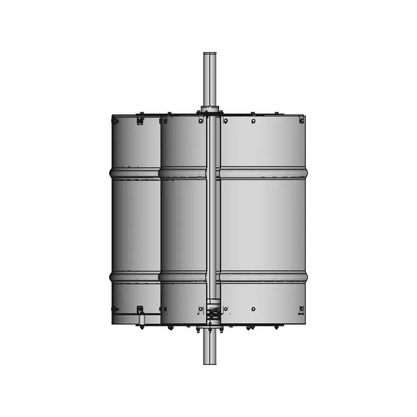 Studio Di Fusto Eolico Wind Barrel Study 1 | CAD Model for Energy Systems