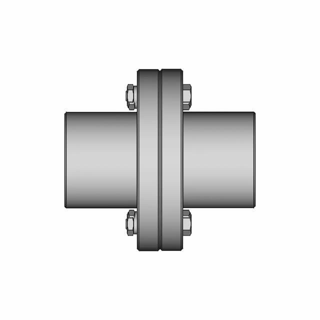 Rigid Flange Coupling 16 | CAD Model for Energy Systems