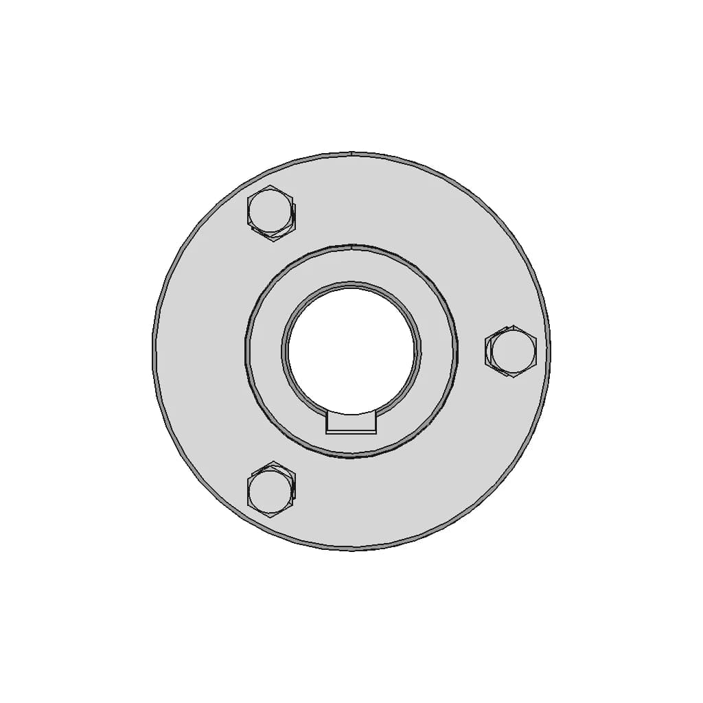 Rigid Flange Coupling 16 | CAD Model for Energy Systems_0_90_degree_snapshot