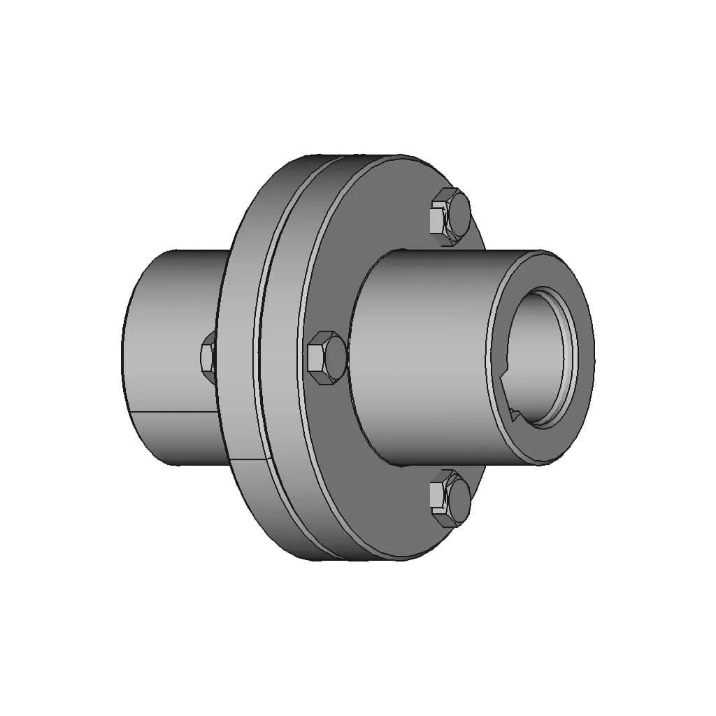 Rigid Flange Coupling 16 | CAD Model for Energy Systems_60_30_degree_snapshot