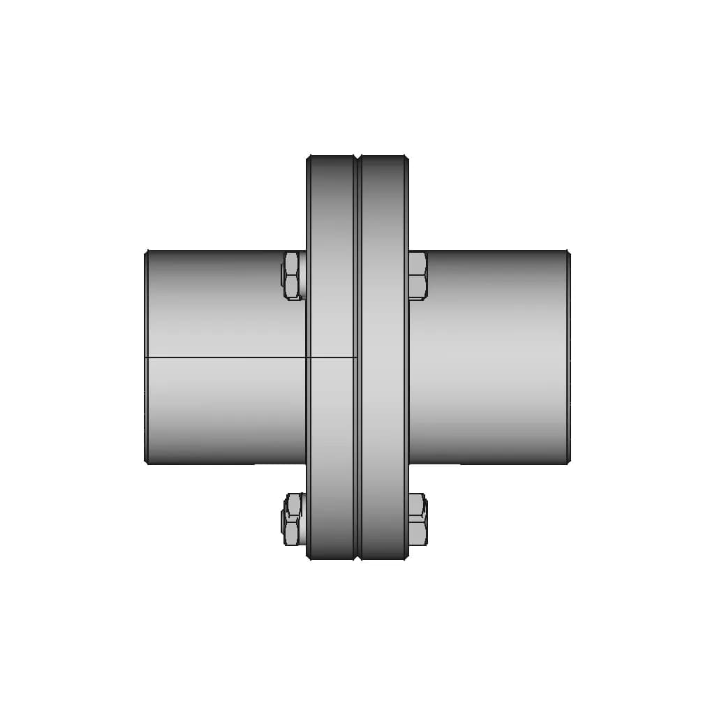 Rigid Flange Coupling 16 | CAD Model for Energy Systems_90_0_degree_snapshot