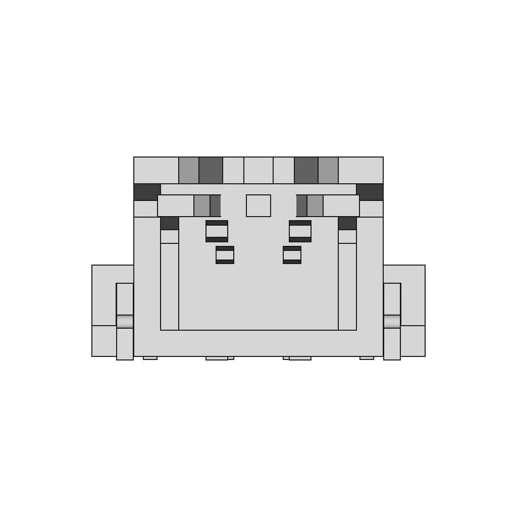 Jst Xh 2 5Mm Smd Parametric Model Schematics | CAD Model for Energy Systems_90_0_degree_snapshot