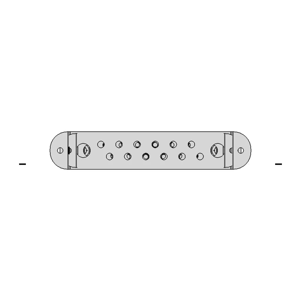 12V Busbar Power Distribution Block 12 Way 1 | CAD Model for Energy Systems_90_0_degree_snapshot
