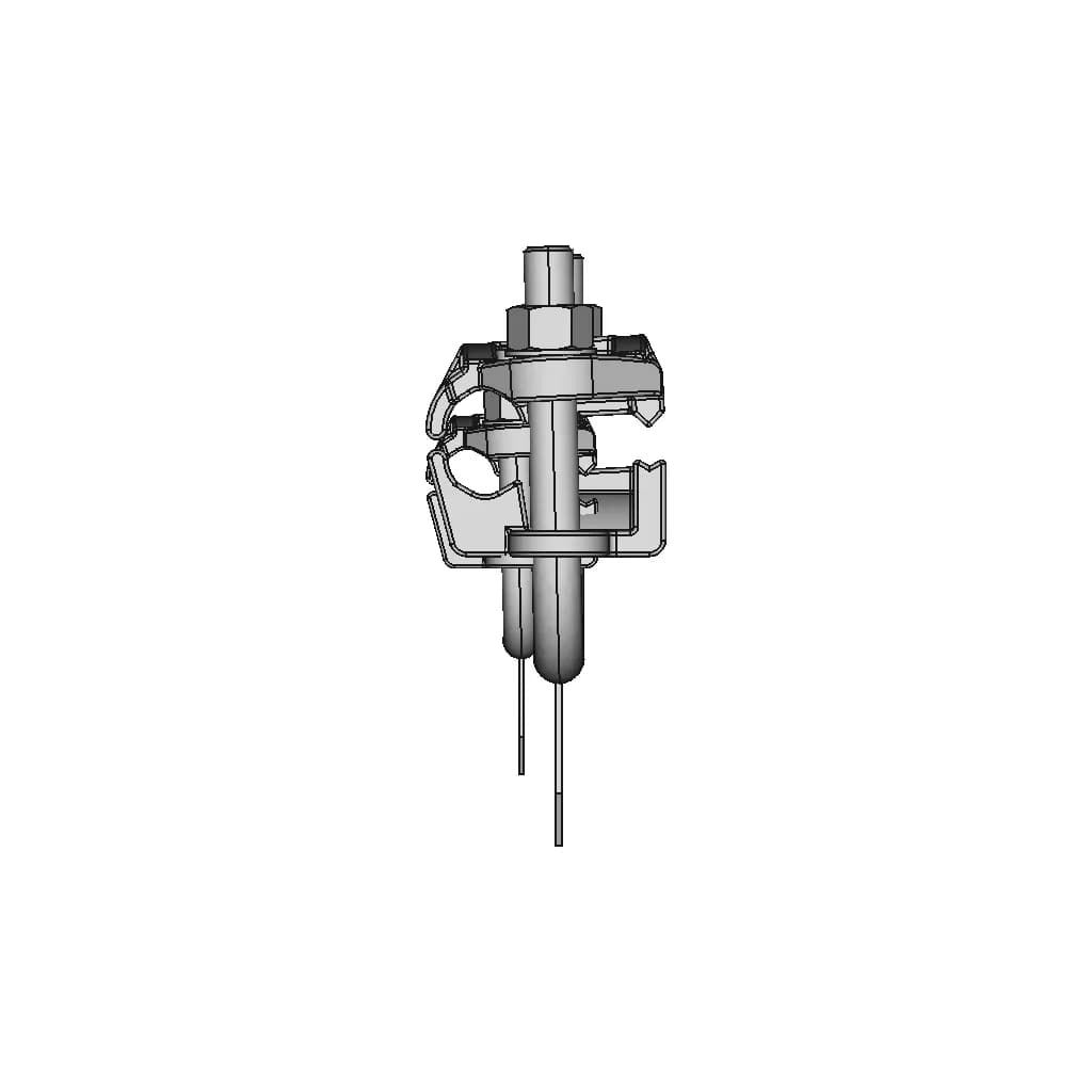 Elecrical Conduit Pipe Grounding Clamp 1 | CAD Model for Energy Systems_0_0_degree_snapshot
