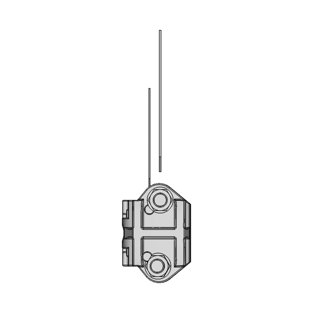 Elecrical Conduit Pipe Grounding Clamp 1 | CAD Model for Energy Systems_270_0_degree_snapshot
