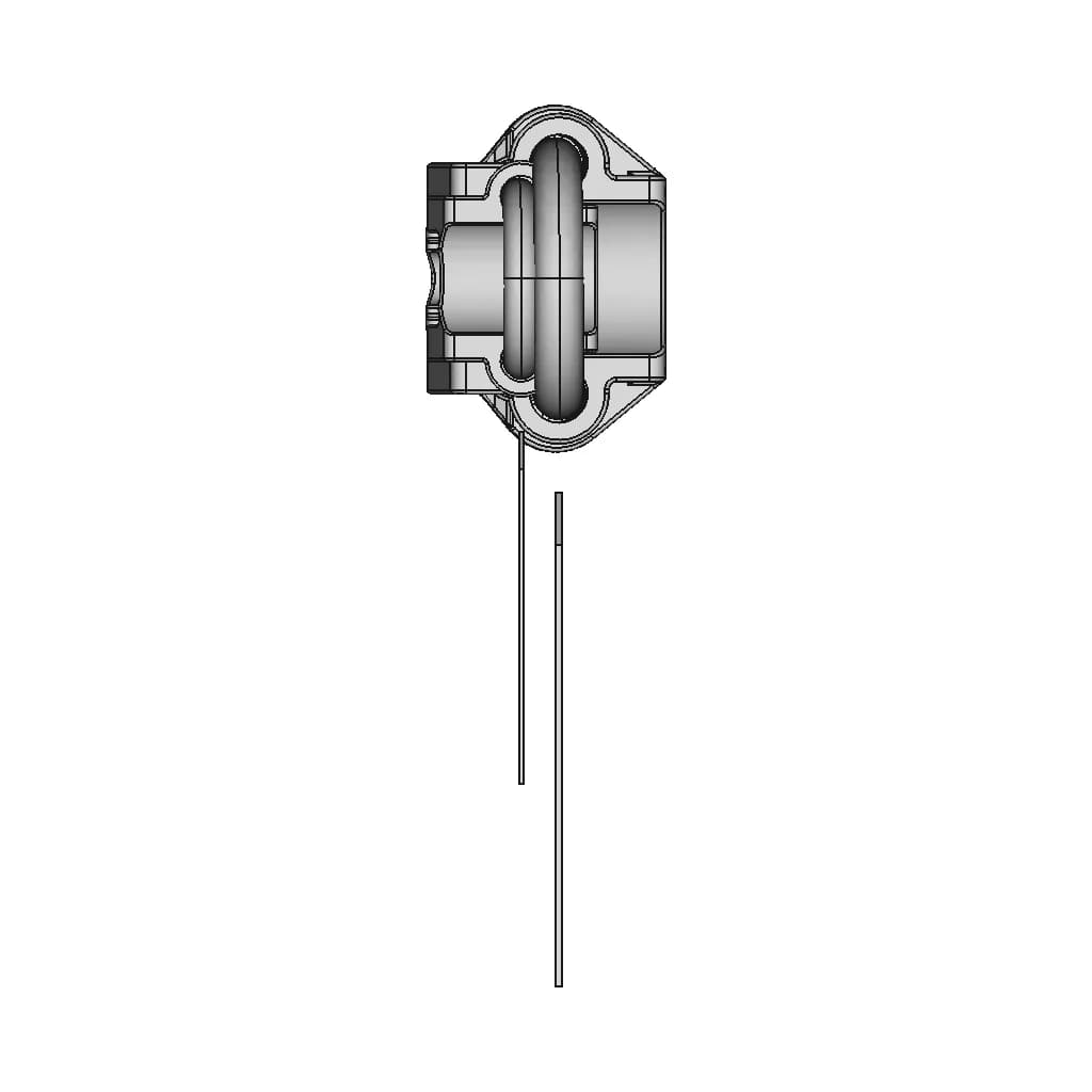 Elecrical Conduit Pipe Grounding Clamp 1 | CAD Model for Energy Systems_90_0_degree_snapshot