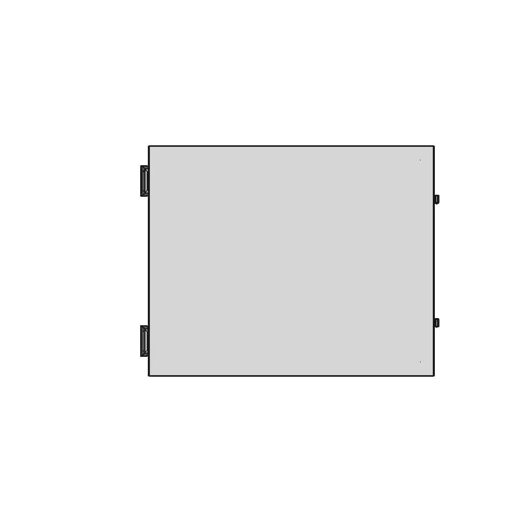 Double Door Electrical Cabinet 500X400X300 1 | CAD Model for Energy Systems_0_0_degree_snapshot