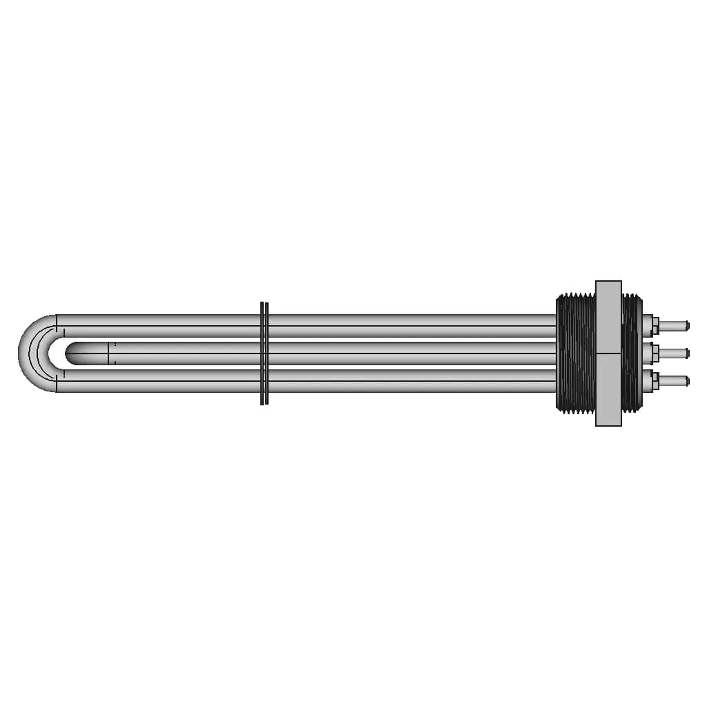 3Elements Screw Type Plug Heater Pt2 2 | CAD Model for Energy Systems_0_270_degree_snapshot