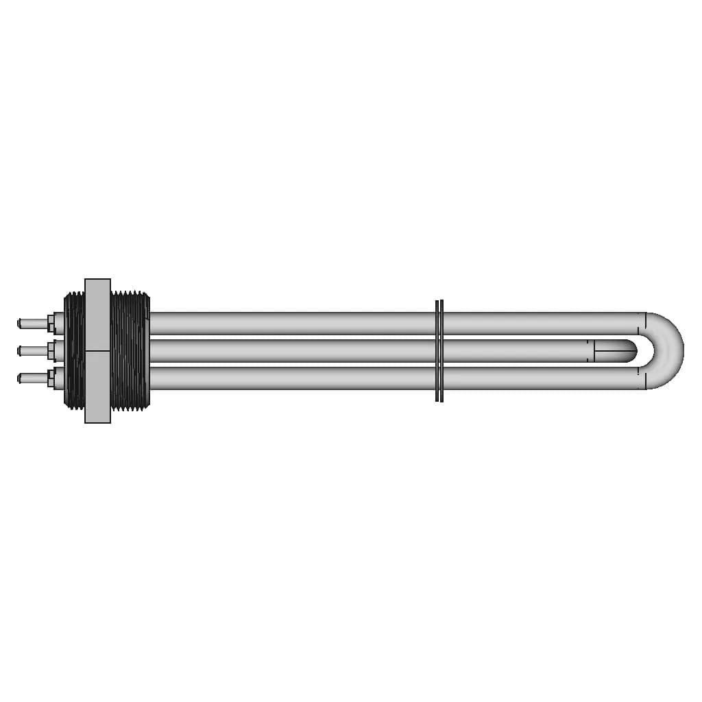 3Elements Screw Type Plug Heater Pt2 2 | CAD Model for Energy Systems_0_90_degree_snapshot