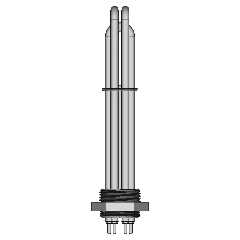 3Elements Screw Type Plug Heater Pt2 2 | CAD Model for Energy Systems_270_0_degree_snapshot