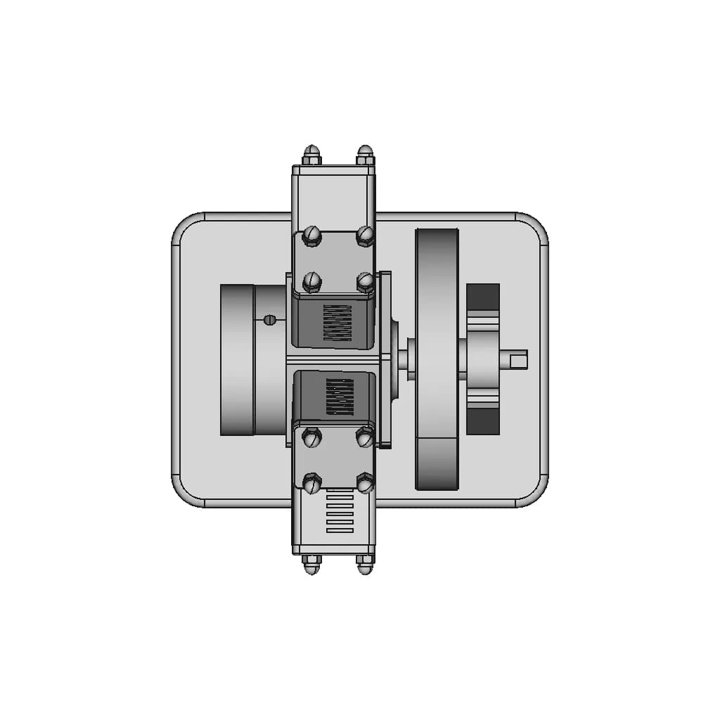 Six Cylinder Radial Piston Engine 1 | CAD Model for Energy Systems_270_0_degree_snapshot