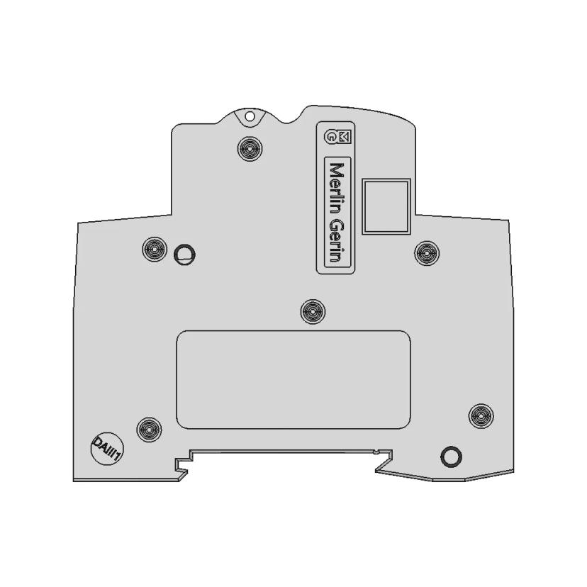 Circuit Breaker Schneider Electric Ba63 161C 1P 16 | CAD Model for Energy Systems