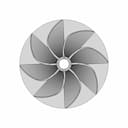 Centrifugal Impellar 1 | CAD Model for Energy Systems_270_0_degree_snapshot