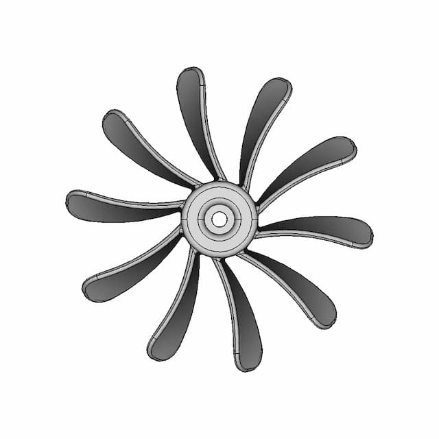 Propeller O100 Mm 1 | CAD Model for Energy Systems
