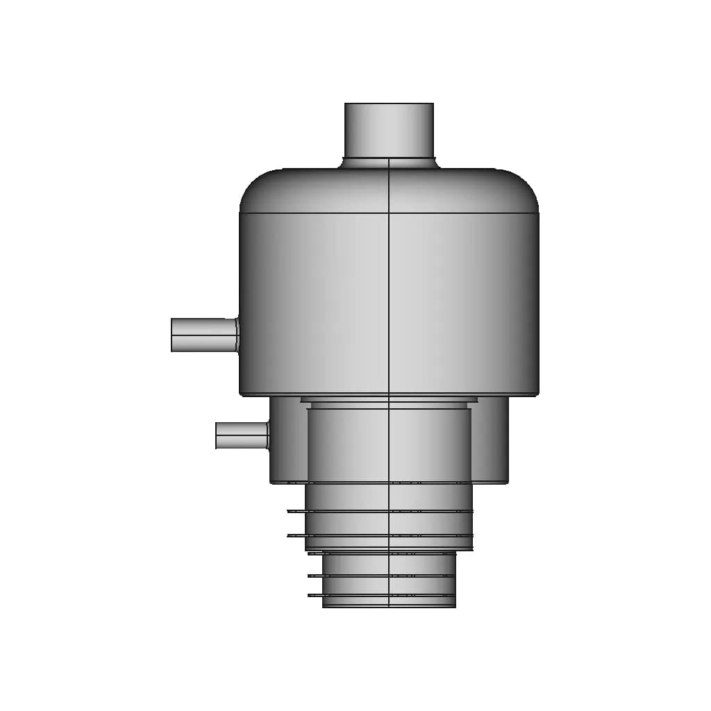 Eimac Water Cooled Power Triode 3Cv 1500 A7 | CAD Model for Energy Systems_0_90_degree_snapshot