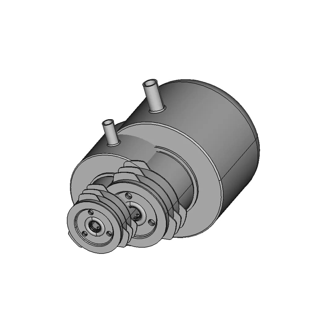 Eimac Water Cooled Power Triode 3Cv 1500 A7 | CAD Model for Energy Systems_60_30_degree_snapshot