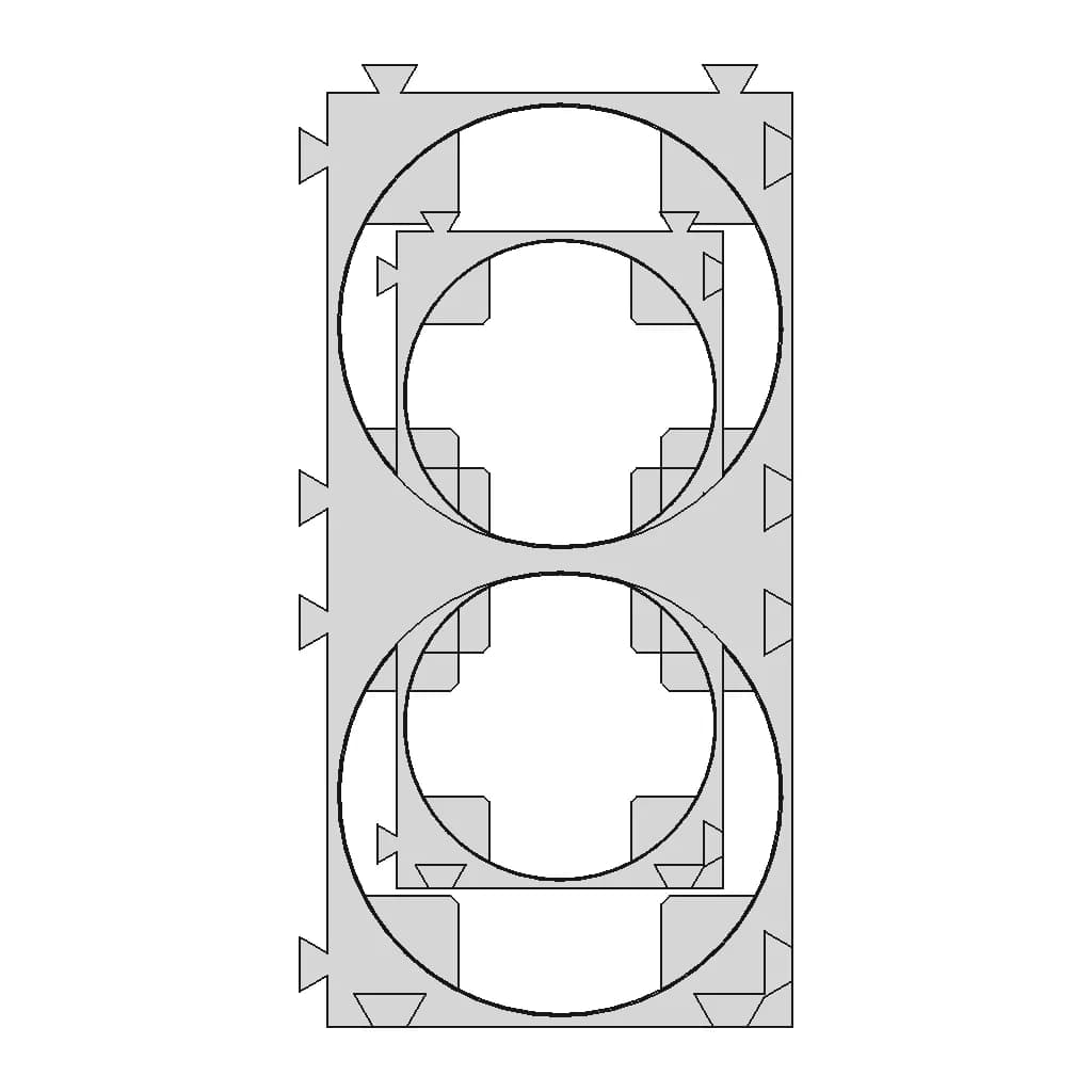 Holder 2X1 Lithium Ion Ifr26650 1 | CAD Model for Energy Systems_270_0_degree_snapshot