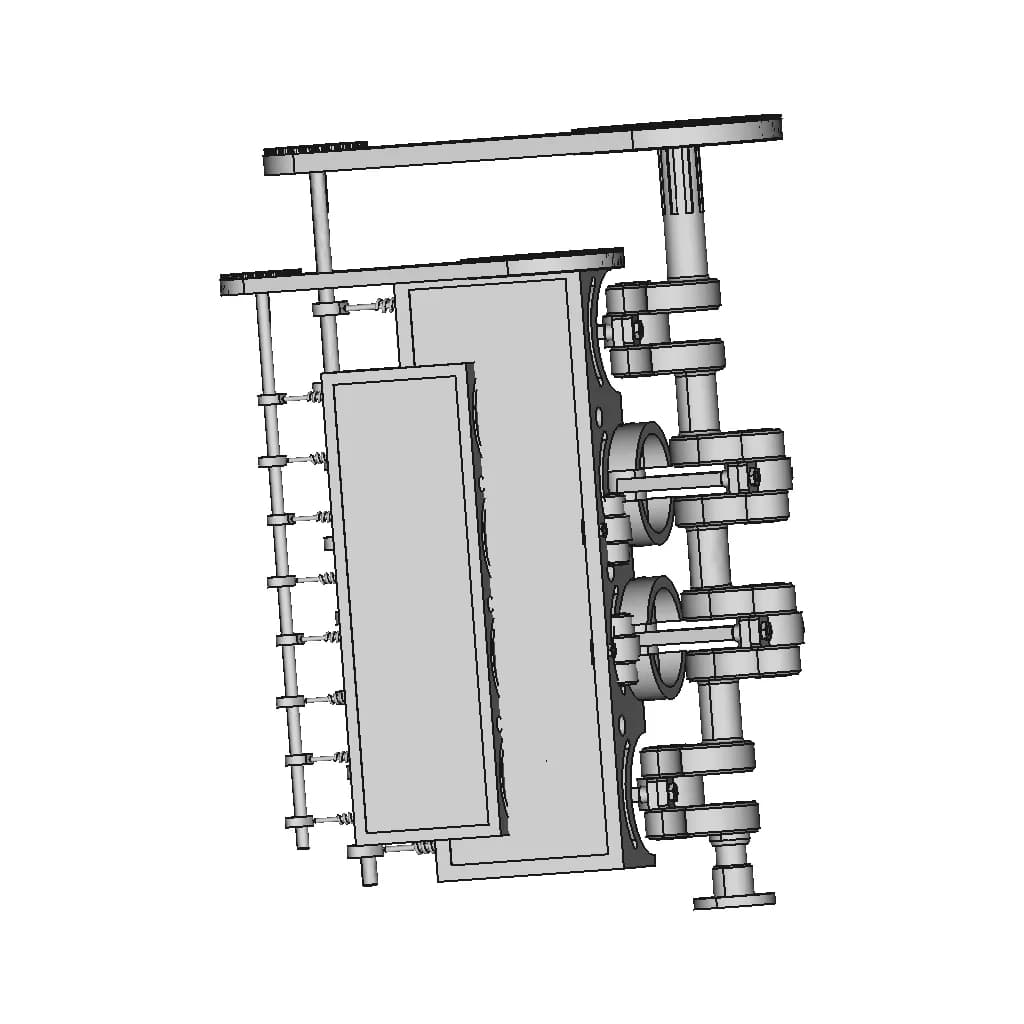 4 Pistons Engine 1 | CAD Model for Energy Systems_90_0_degree_snapshot