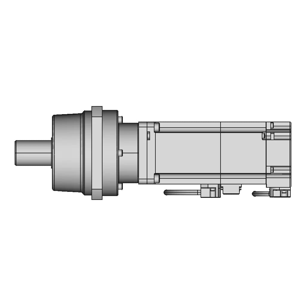 Planetary Gear Ac Servo Motor With Brake 11 | CAD Model for Energy Systems_0_90_degree_snapshot