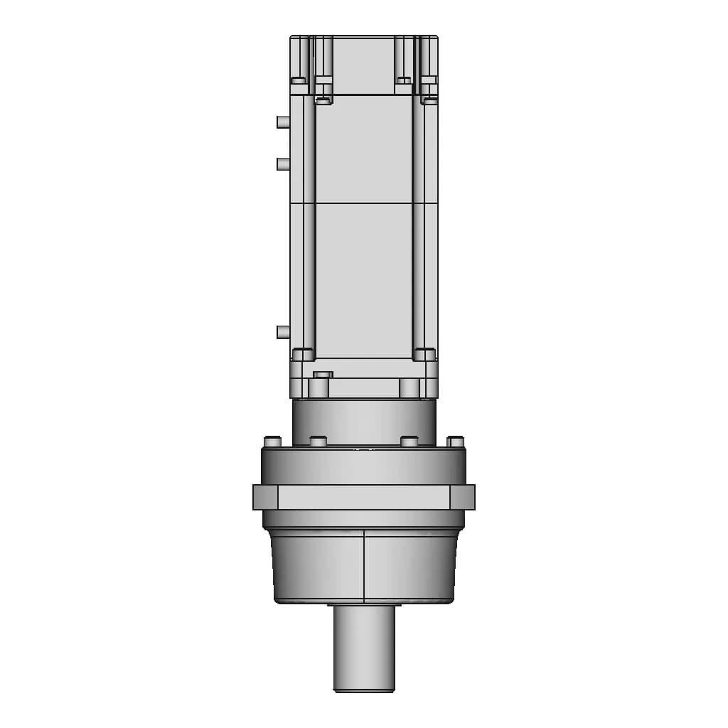 Planetary Gear Ac Servo Motor With Brake 11 | CAD Model for Energy Systems_270_0_degree_snapshot