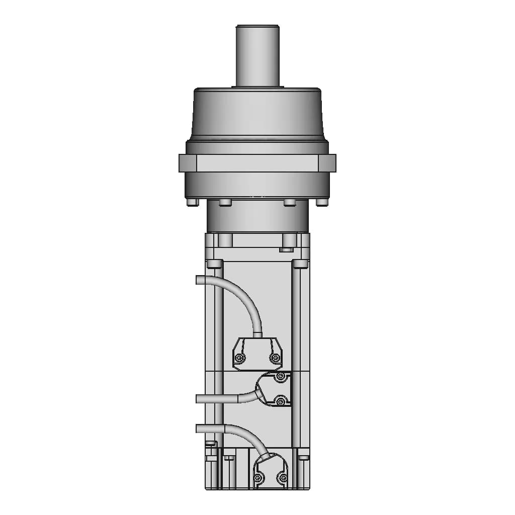 Planetary Gear Ac Servo Motor With Brake 11 | CAD Model for Energy Systems_90_0_degree_snapshot