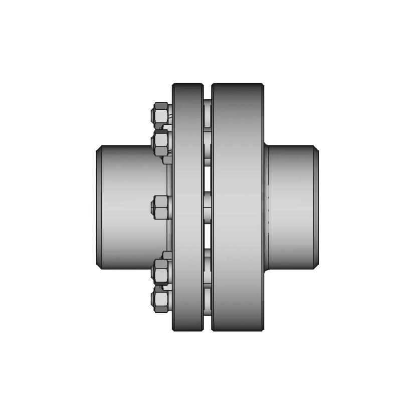 Elastic Sleeve Pin Coupling 5 | CAD Model for Energy Systems
