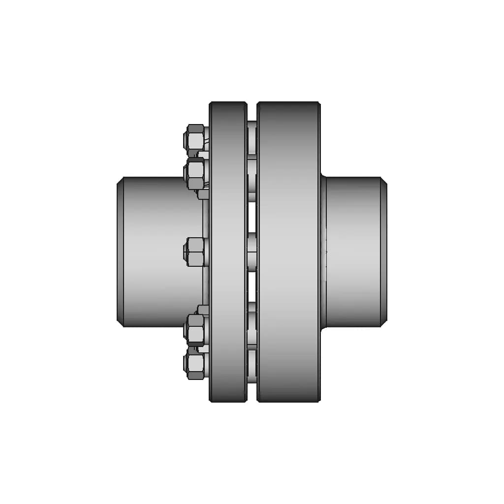 Elastic Sleeve Pin Coupling 5 | CAD Model for Energy Systems_90_0_degree_snapshot