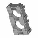 Holder Lithium Ion 18650 1 | CAD Model for Energy Systems_60_30_degree_snapshot