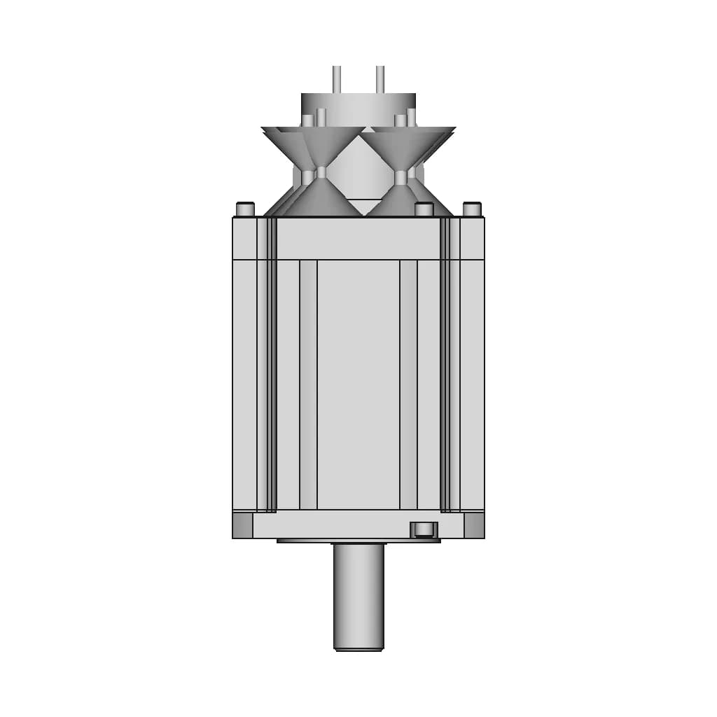 Ac Servo Motor 132 | CAD Model for Energy Systems_270_0_degree_snapshot