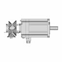 Ac Servo Motor With Brake 113 | CAD Model for Energy Systems_0_270_degree_snapshot