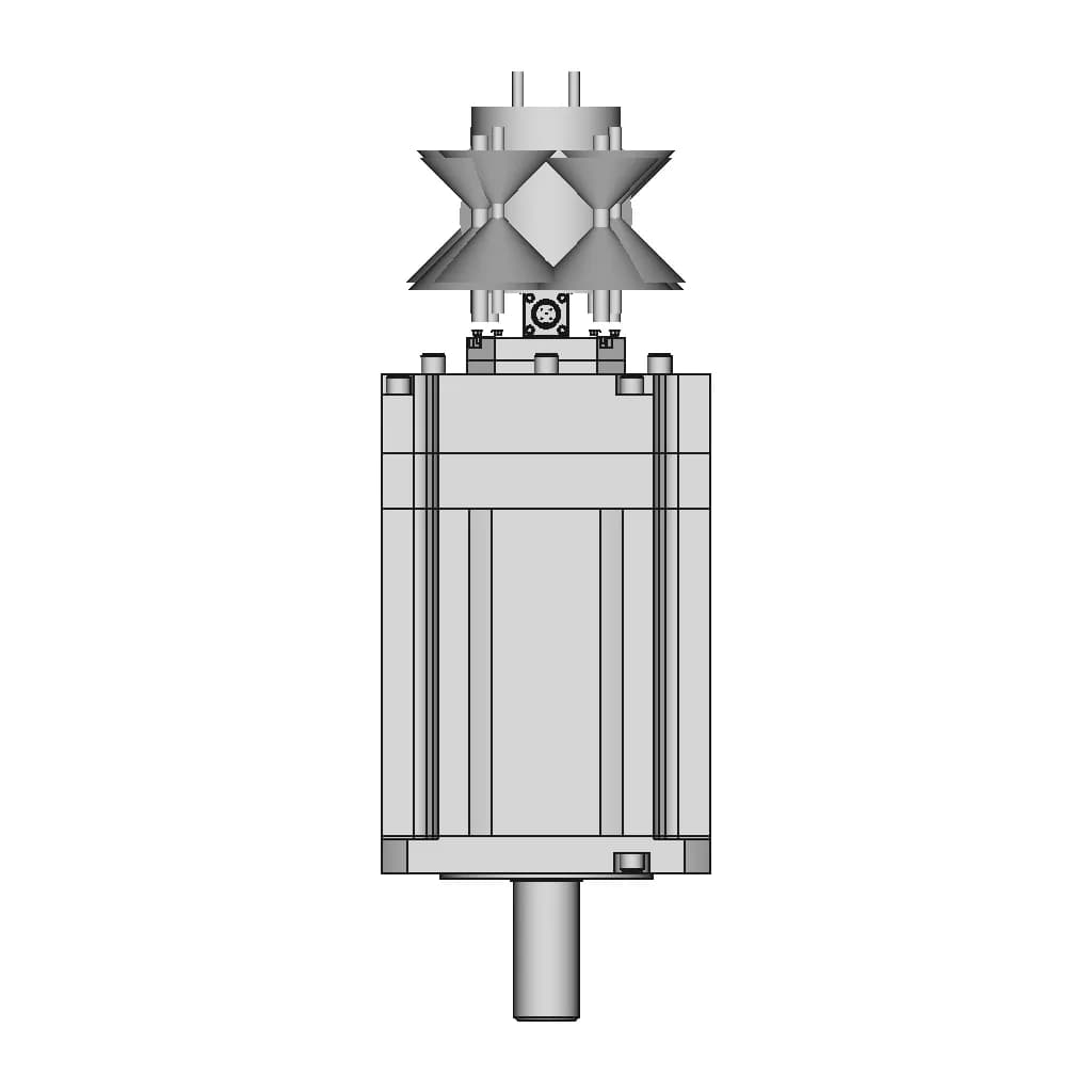 Ac Servo Motor With Brake 113 | CAD Model for Energy Systems_270_0_degree_snapshot
