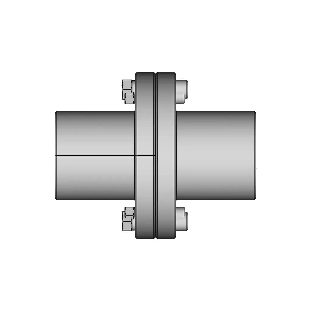Rigid Flange Coupling 15 | CAD Model for Energy Systems_90_0_degree_snapshot